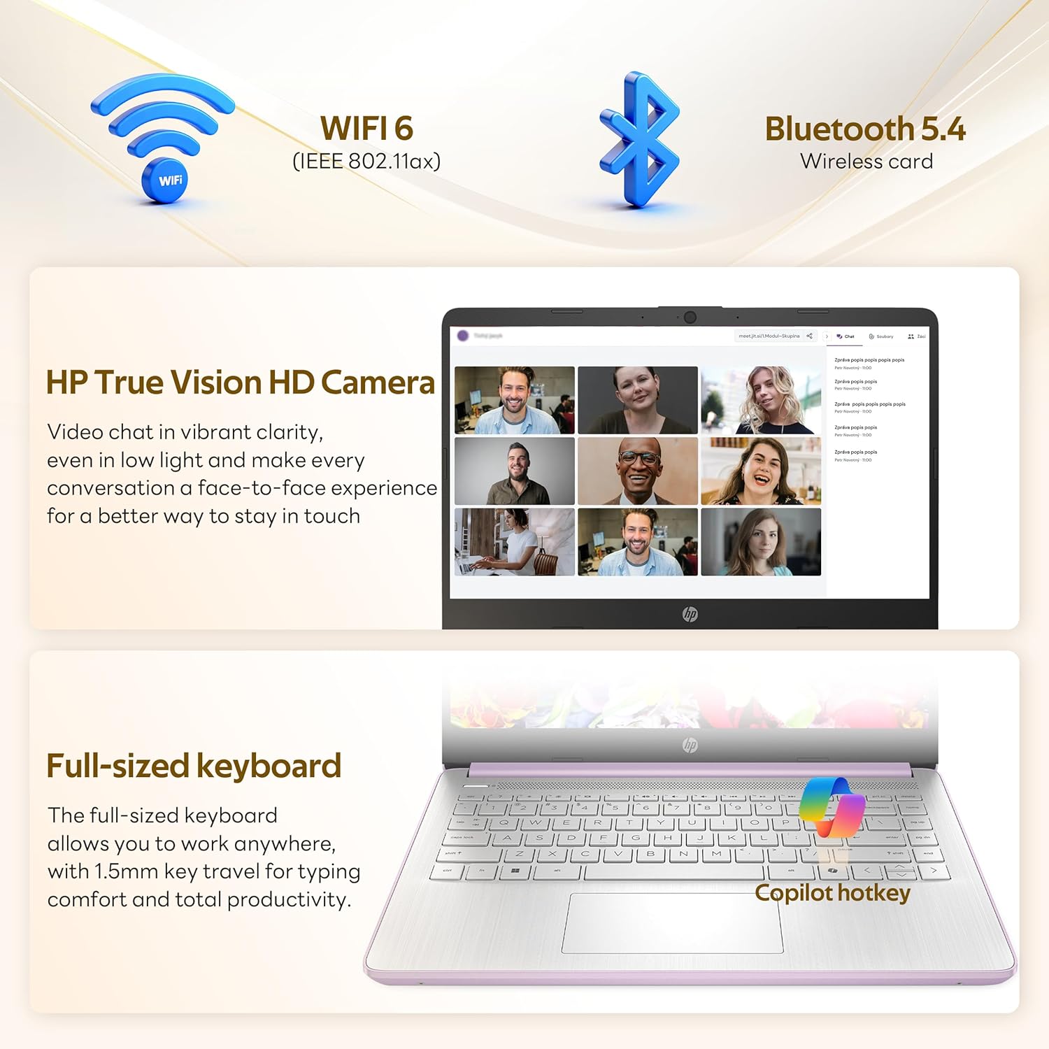 HP Stream 14" HD Student&Business Laptop with AI Copilot  Intel Processor N150  4GB RAM  1.12TB Storage (128GB UFS + 1TB Docking Station)  1 Year Office 365  720p Webcam  Win 11  Lavender Purple