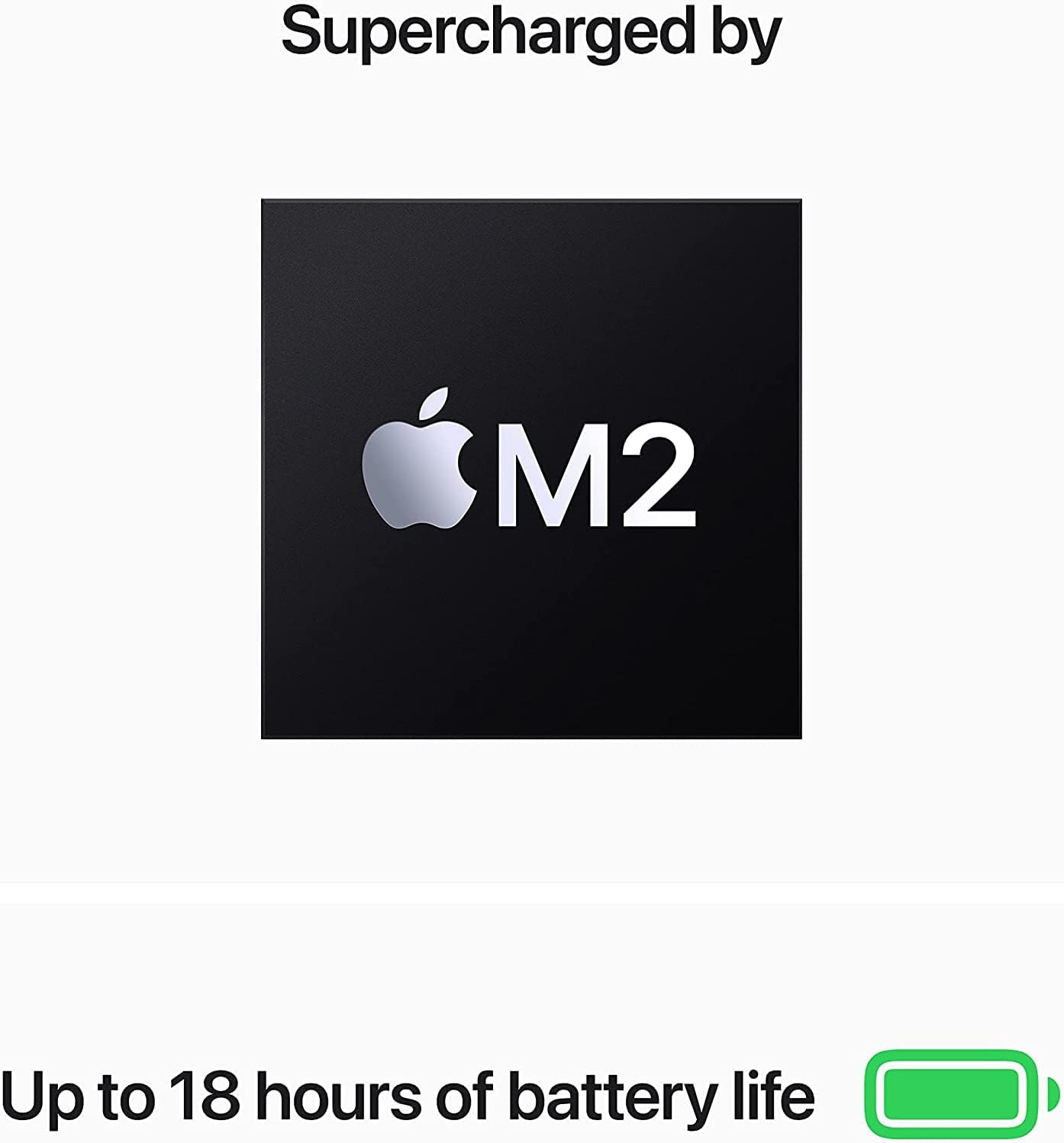 Apple 2022 MacBook Air with Apple M2 Chip  13-inch  8GB RAM  256GB SSD Storage  Midnight (Renewed)