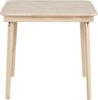 Stakmore Straight Edge Solid Wood Folding Card Table, Folds to Deep 3.38 Inches for Easy Storage, 29.5″H x 32″W x 32″D, Unfinished