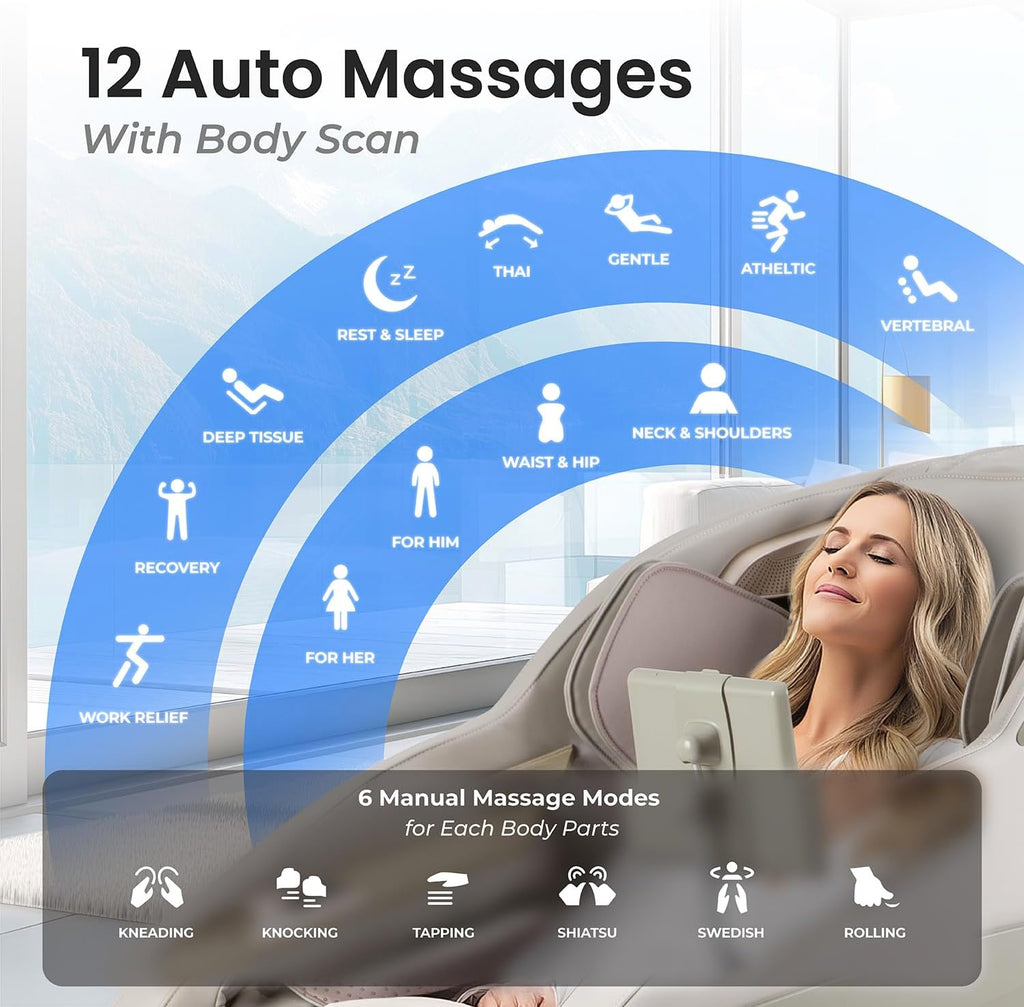 Titan 4D Endor l Full Body Massage Chair l 4D Massage Roller l SL Track l 3 Stage Zero Gravity Reclining l Vertebral Massage l Soothing Lumbar Heating l Bluetooth Speakers (Black)