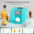 Shaved Ice & Slushie Machine No Ice Needed, Sugar Free Slushy Machine, 60S Making Shaved Ice, Slushie, Margaritas, Auto Clean, LED Display, 280W Frozen Drink Maker for Home, Party, Outdoor Use