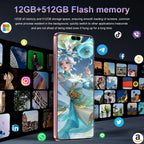 17PM Smartphone: Snapdragon 8 Gen 3, 12GB RAM + 512GB Storage, 7000mAh Battery, 6.99-inch Display, 68MP+108MP Camera, Android 15, 5G, Dual SIM - Superior OS Outperforms Competitors (Rose)