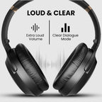 Avantree Duet - Dual Wireless Headphones for TV Watching  Clear Voice & Loud Volume for Seniors and the Hard of Hearing  Easy Plug & Play Setup  with 2.4GHz RF Transmitter & Charging Dock