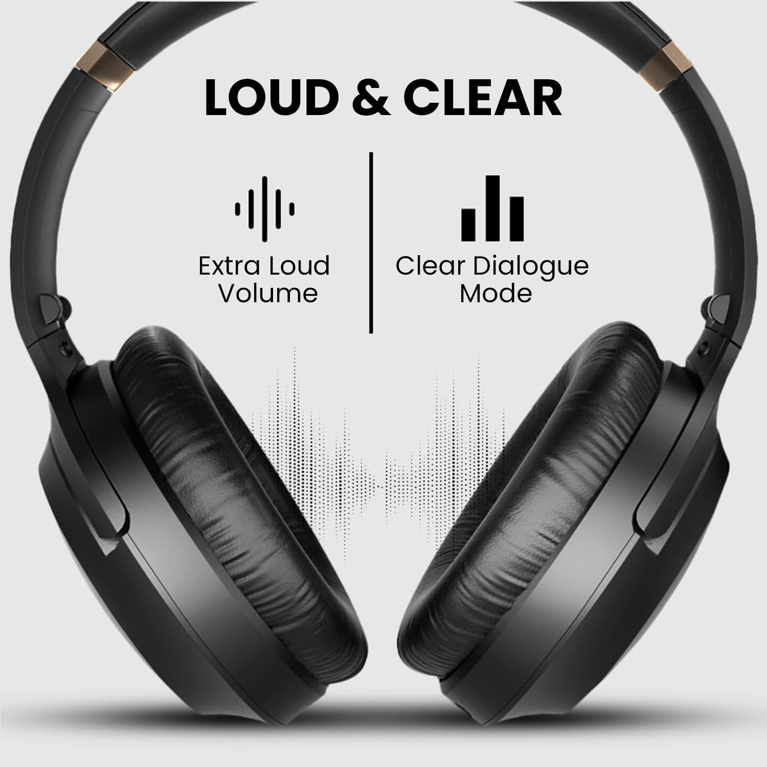Avantree Duet - Dual Wireless Headphones for TV Watching  Clear Voice & Loud Volume for Seniors and the Hard of Hearing  Easy Plug & Play Setup  with 2.4GHz RF Transmitter & Charging Dock