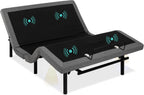 Best Choice Products Ergonomic Twin XL Size Adjustable Bed Frame, Electric Base w/Wireless Remote Control, Nightlight, Massager, 2 USB Ports