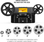 KODAK REELS 8mm & Super 8 Films Digitizer Converter with Big 5” Screen  Scanner Converts Film Frame by Frame to Digital MP4 Files for Viewing  Sharing & Saving on SD Card for 3” 4” 5” 7” and 9” Reels