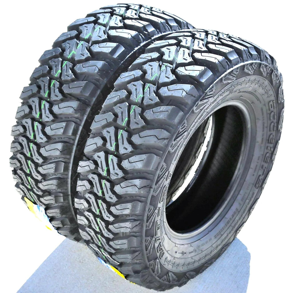 Pair of 2 (TWO) Accelera M/T-01 LT 235/75R15 Load C 6 Ply MT Mud Tires