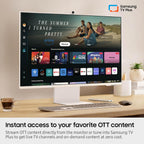 SAMSUNG 32-Inch M8 (M80D) Series 4K UHD Smart Monitor with Streaming TV  Speakers  HDR10+  AI Upscaling  USB-C  Ergonomic Stand  SlimFit Camera  Gaming Hub  LS32DM801UNXZA  2024