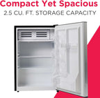 Frigidaire EFR285-6COM, 2.5 cu ft Refrigerator, Stainless Steel Door, Platinum Series