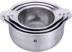 ZWILLING Prep 6-pc Brushed Stainless Steels Nesting Bowls & Strainers Set