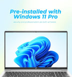 HP Latest 15.6" FHD Business Laptop  Intel Dual Core Processor Series  8GB RAM | 256GB PCIe SSD  Wi-Fi 6  Copilot AI  SD Card Reader  Win11 Pro with Office 365 for The Web  for Work&Study