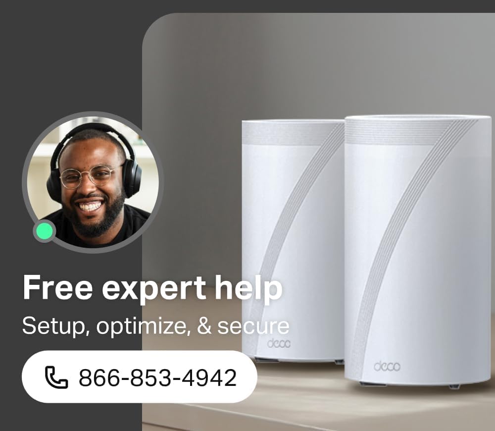 TP-Link Deco 7 Pro BE63 Tri-Band WiFi 7 BE10000 Whole Home Mesh System - 6-Stream 10 Gbps  4x2.5G Ports Wired Backhaul  4X Smart Internal Antennas  VPN  HomeShield  Free Expert Support (3-Pack)