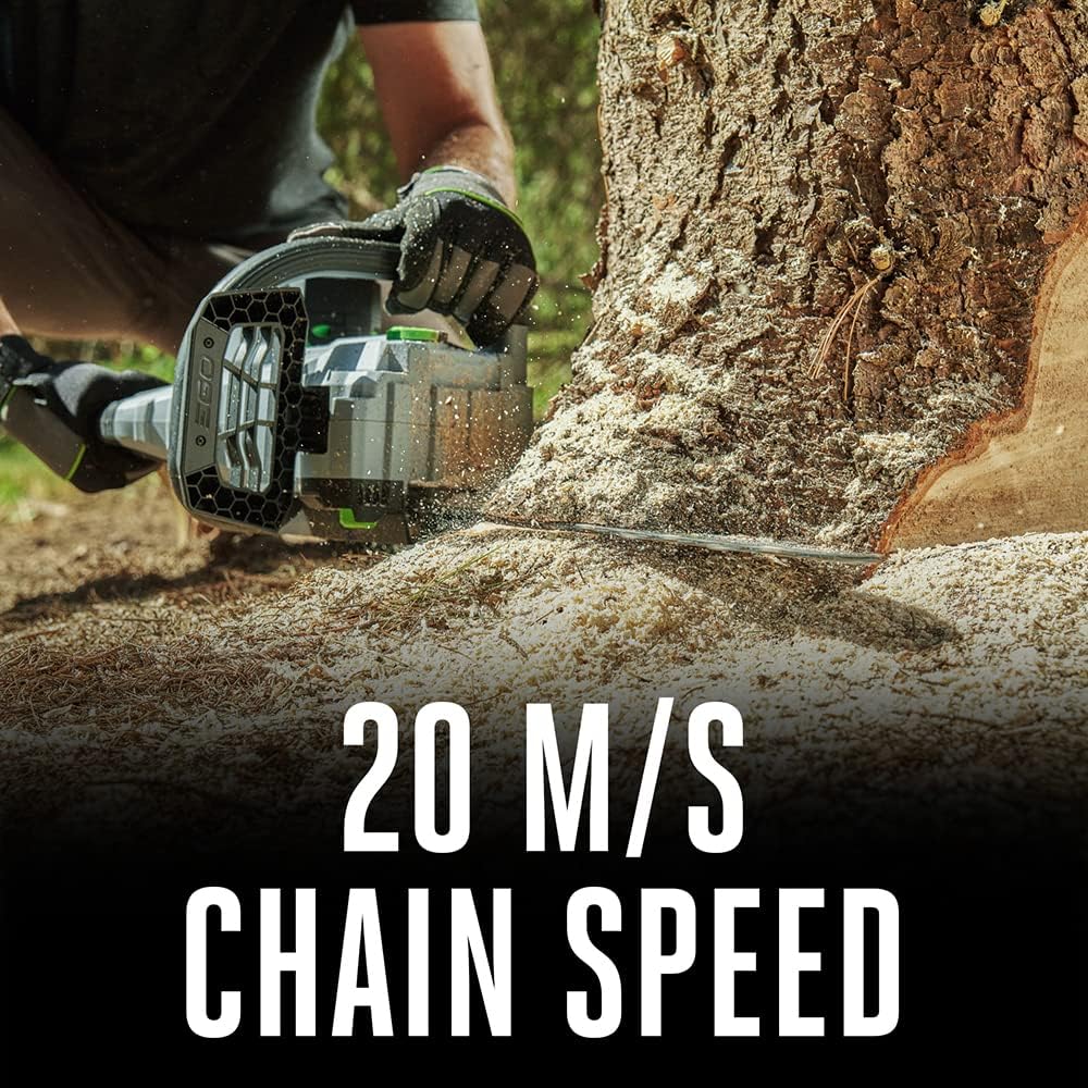EGO POWER+ Chain Saw  16” Battery Powered Chainsaw  Electric Cordless  Includes 56V 4.0Ah Battery and Charger – CS1613