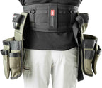 Diamondback 6" Padded Tool Belt - Men & Women - Framer, Carpenter, Ironworker - Black