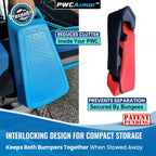 WavesRx PWCArmor Jet Ski Fenders (2 Pack), EVA Foam PWC Dock Bumpers for Docking, Interlocking Fender System with Soft Loop Cleats, Compact Storage for Sea-Doo, Yamaha WaveRunner & Kawasaki Jet Ski