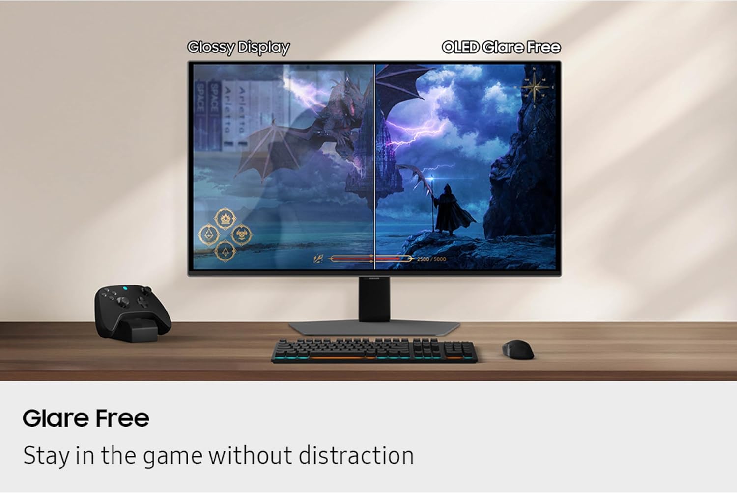 Samsung 27” Odyssey OLED G6 G60SF QHD QD-OLED Gaming Monitor  500Hz Refresh Rate  0.03ms (GtG) Response Time  G-Sync Compatible  VESA DisplayHDR TrueBlack 500  LS27FG602SNXZA  2025  3 Yr Warranty