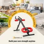 NEWBULIG Ab Machine, Abs Workout Equipment for Home Gym, Adjustable Ab Trainer Machine for Stomach Workout, Foldable Abdominal Trainer