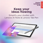Lenovo Idea Tab - College Tablet - 11″ 2.5K IPS Touchscreen Display - 90Hz - MediaTek Dimensity 6300-8 GB Memory - 256 GB Storage - Integrated Arm Mali-G57 MC2 - Tab Pen and Folio Case