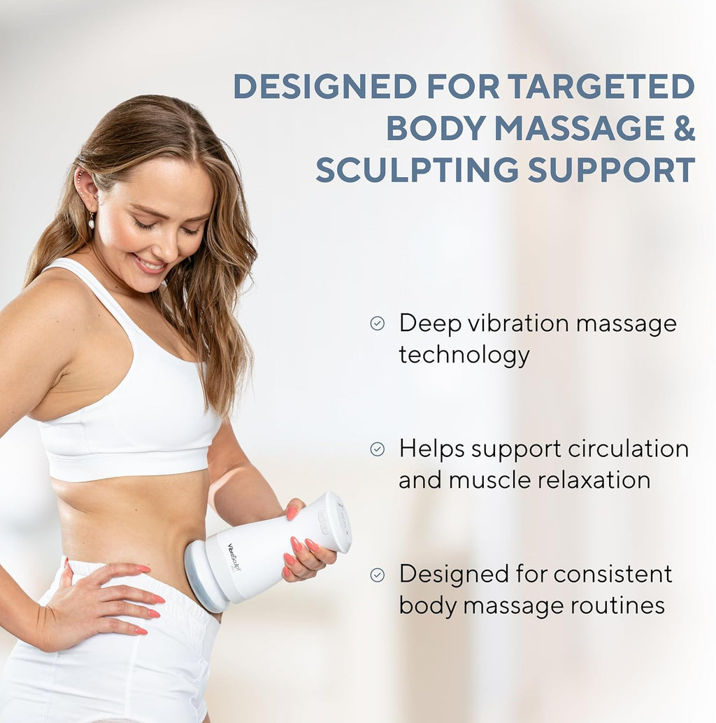 Vibro Sculpt Pro Lymphatic Drainage Massager & Body Sculpting Machine – Anti Cellulite Massager for Stomach, Legs & Arms – Body Contouring & Skin Tightening Device