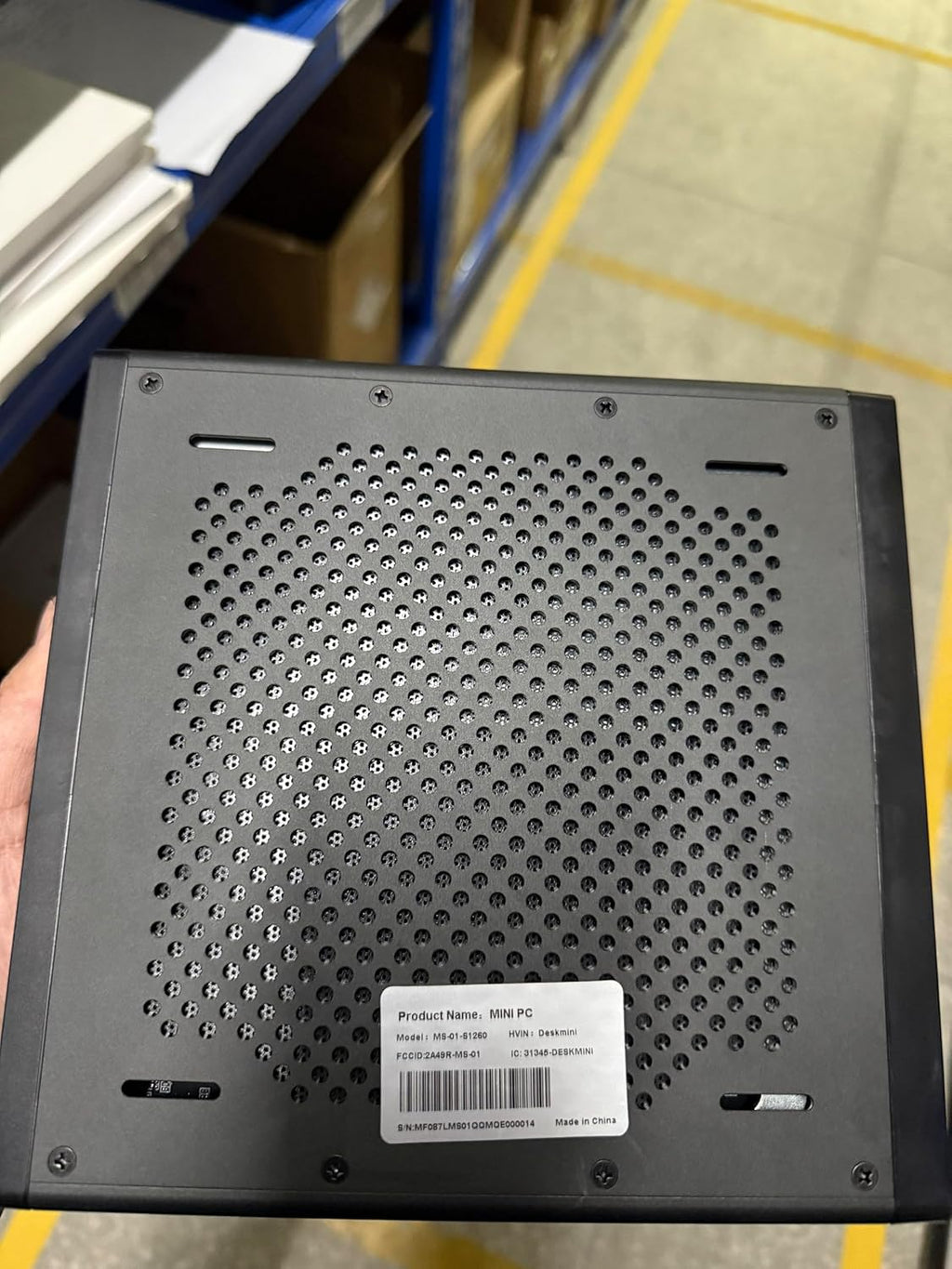 MINISFORUM MS-01-S1260 Mini PC Barebone with Intel Core i5-12600H vPro Enterprise Support 2x10Gbps SFP+LAN/2x2.5G RJ45/2xUSB4/HDIM/16xPCIe 4.0/M.2 NVMe SSD/U.2 NVMe SSD Mini Computer(No OS/RAM/SSD)