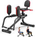 2 in 1 Hip Abductor & Adductor Machine, Compact Home Gym Equipment for Inner & Outer Thigh, Glute Workout Booty Trainer, Adjustable Leg Exercise Machine for Women Men
