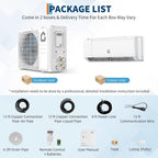 IDEALHOUSE 24,000 BTU Mini Split Air Conditioner and Heat Pump, 21 SEER2 Ultra Quiet 208-230V Ductless AC with WiFi & Alexa Control, Cools/Heats up to 1500 Sq.Ft, Easy Installation Kit