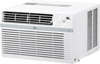 LG LW1024RSMX Window Conditioner, Wi-Fi Enabled w/Remote, 450 Sq.Ft, 4-Way Air Deflection, 3 Cooling and Fan Speeds, 115V, 10,000 BTU, White