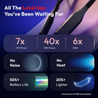 VITURE Pro Neckband  Official Partner of PSPlay  Multi-screen/3DoF/Smooth Follow/Ambient Mode  3D Player  AI Assistant  Almost Wireless Freedom for Gaming & Streaming  12GB+256GB