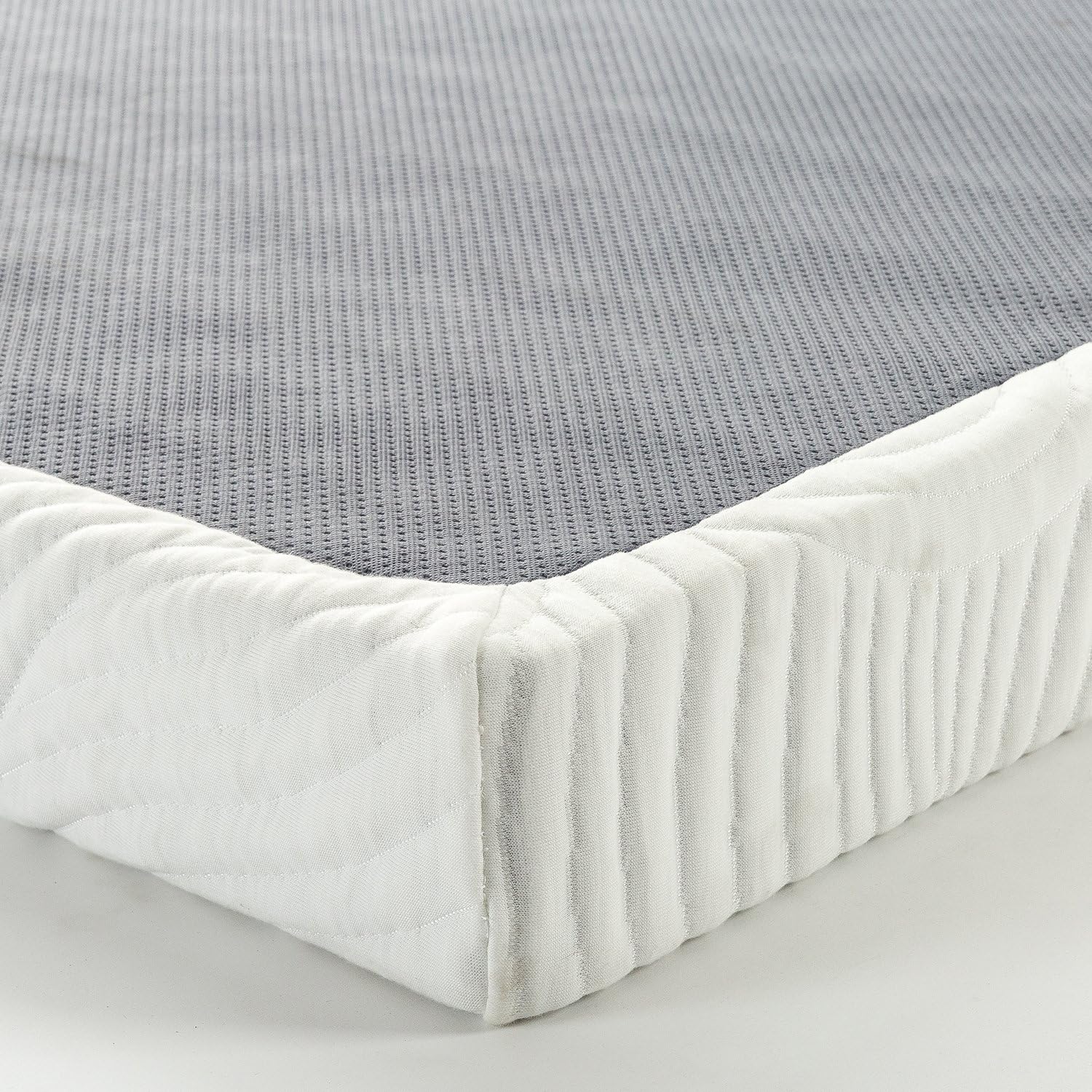 Zinus Victor 4 Inch Quick Lock Box Spring / Mattress Foundation / Built-to-Last Metal Structure / Low Profile / Easy Assembly, King, White