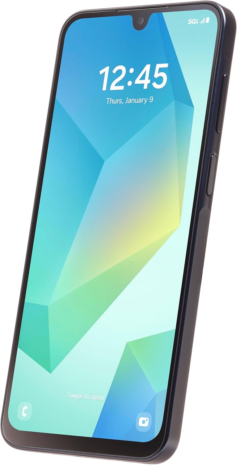 Simple Mobile, Samsung Galaxy A16 5G, 128GB, Prepaid Smartphone, Black, 50 MP Camera, Locked