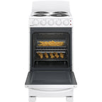 20 in. 4 Burner Element Free-Standing Electric Range in White