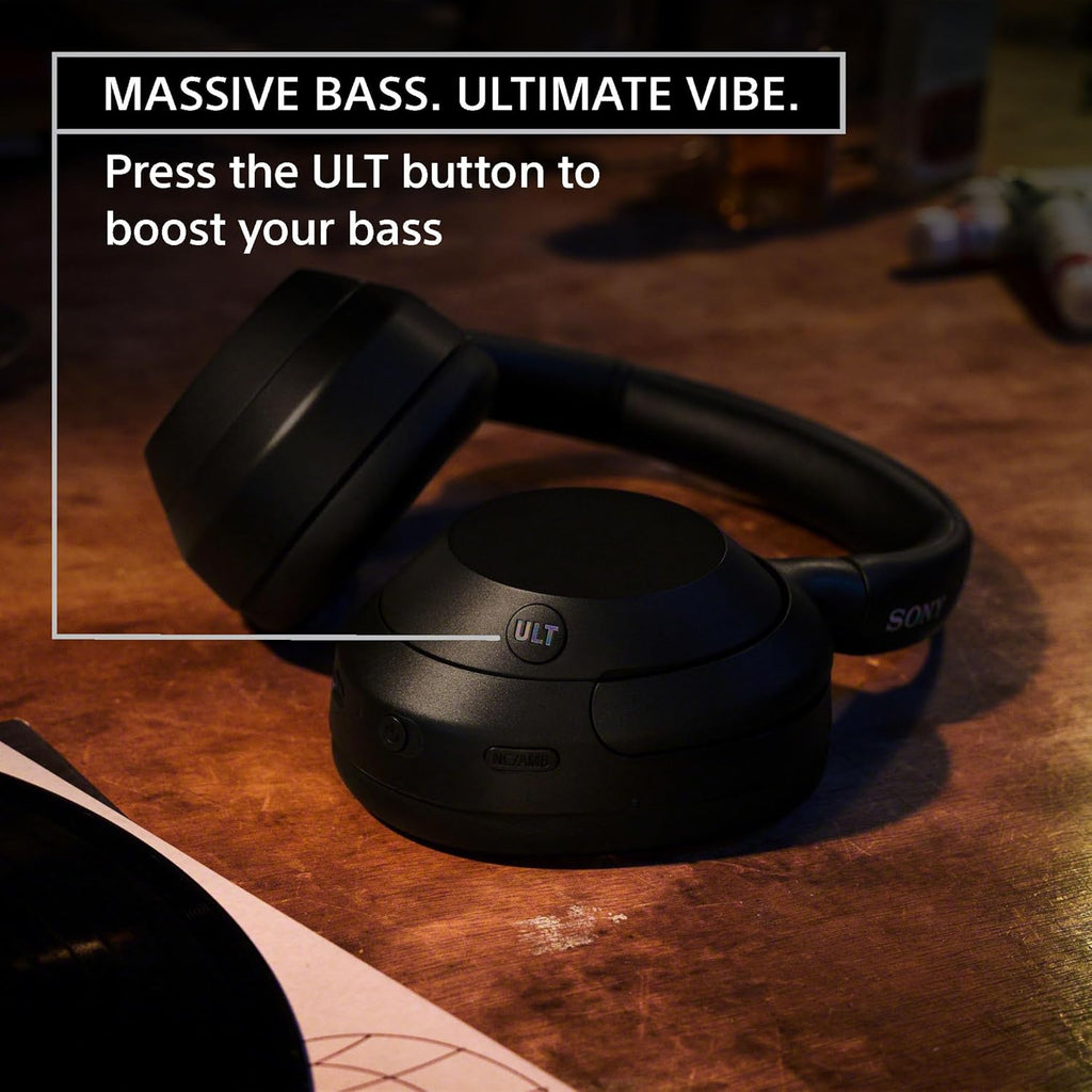 Sony ULT WEAR Over-Ear Noise Canceling Bluetooth Headphones with Alexa Built-in  Comfortable Design  30-Hour Battery  Massive Bass  & Signature Noise Canceling Found in 1000X Series  Off White