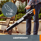 WORX 20V 12'' Cordless String Trimmer & 360 CFM Leaf Blower Combo, 2 Batteries & Charger Included, WG928