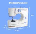 Sewing Machine for Beginners with 42 Pcs Sewing Kit, Sewing machine with 12 Built-in Stitches, High-Low Speeds Small Sewing machine LED lights