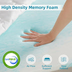 SAPHREAS Memory Foam Mattress Topper King Size, Back Pain & Pressure Relief, 3" Cooling Gel Memory Foam and 1" Soft Ventilated Mattress Pad Cover, 5-Zone Egg Crate Bed Topper