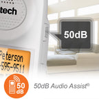 VTech SN5147 Amplified Corded/Cordless Senior Phone with Answering Machine, Big Buttons, 90dB Extra-Loud Ringer, 50dB Audio Assist, Call Blocker