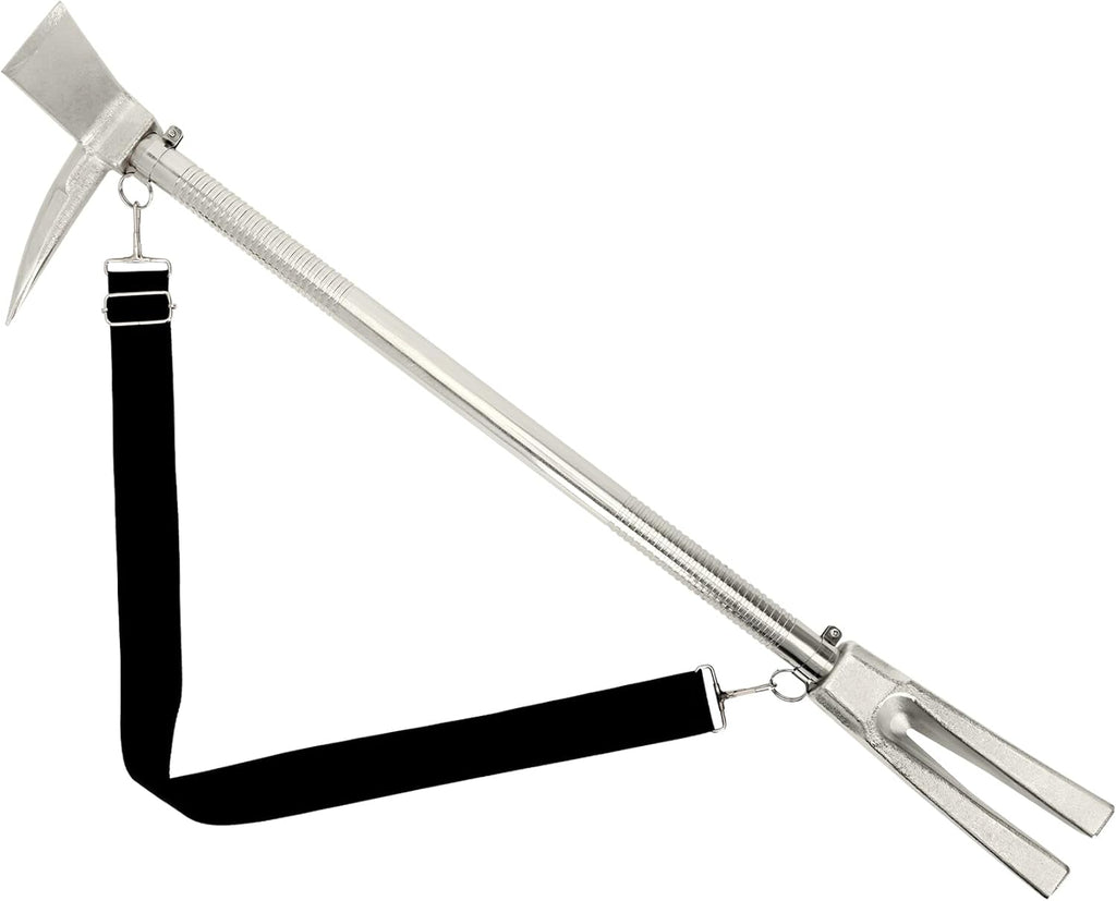 30" Halligan Tool, Halligan Bar with Carry Strap for Fire Rescue, Tactical Breaching & Emergency Entry