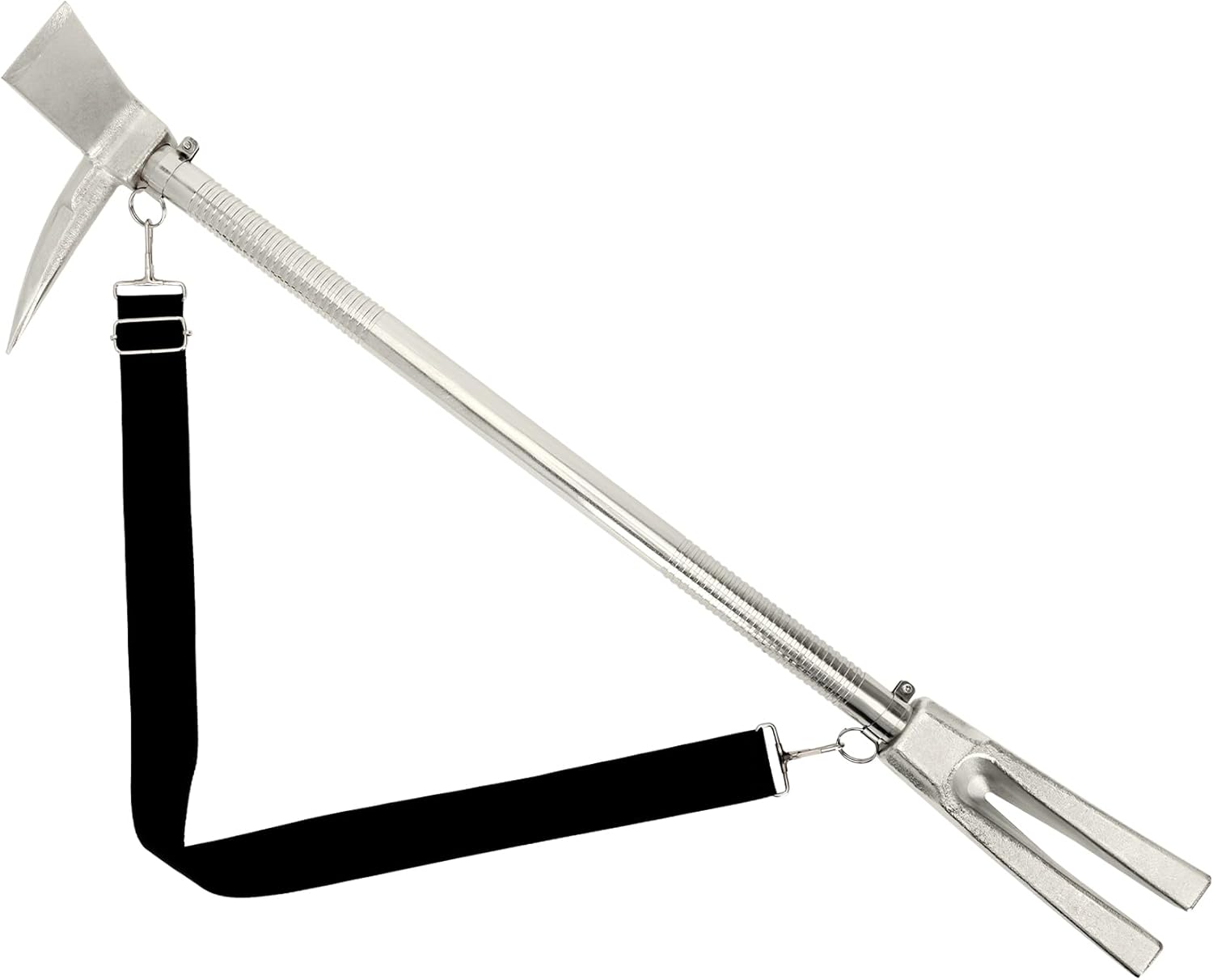30" Halligan Tool, Halligan Bar with Carry Strap for Fire Rescue, Tactical Breaching & Emergency Entry