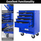 5 Drawers Tool Cart on Wheels, Multifunctional Rolling Tool Box, Drawers Rolling Trolley Organizer Tools Storage Chest for Warehouse,Garage,Workshop,Repair Shop (5 Drawers-30.5"H)