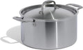 Made In Cookware | 8 Quart Stainless Steel Stock Pot With Lid | 5 Ply Stainless Clad | Professional Cookware | Crafted in Italy | Induction Compatible