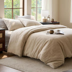 SIJO Premium Stone Washed Organic French Linen Duvet Cover, GOTS Certified Organic, Small Batch Sourced from Normandy, Best Cooling Linen Sheet Award by Sleep Foundation (Classic, Full/Queen)