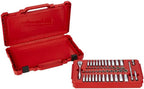Milwaukee Electric Tools MLW48-22-9004 1/4In Ratchet & Socket Set - SAE & Metric