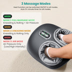 Nekteck Shiatsu Foot Massager with Heat [2026 Upgraded], 3 Modes Deep Kneading Therapy Air Compression, Feet Massage Tool for Plantar Fasciitis, Relaxation Gifts for Men Women, Fits Size to US 13