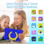 DigiLand Kids Tablet 10.1 inch,Android 15 Tablets,6GB RAM+64GB ROM (Expand to TF) Parental Control,Kids Software Pre-Installed,Dual Camera 2MP+5MP,Android Learning Tablet with Proof Case(Blue)