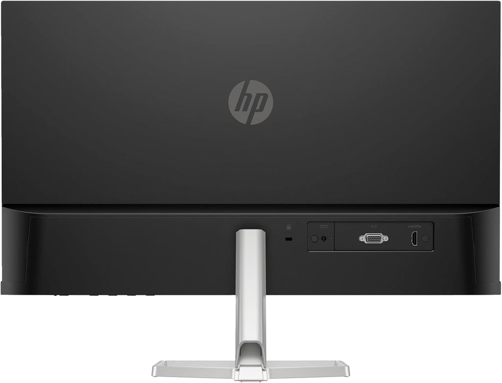 HP 24" 100Hz 300 Nits IPS FHD (1920x1080) Monitor (Replaces M24f) with Docztorm Hub USB Port Expander  Flicker-Free  Adjustable Tilt  1x HDMI 1.4  1x VGA  Black/Silver (2026 Latest Model)