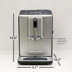 Bosch 300 Series Fully Automatic Espresso and Coffee Machine – One Touch Milk Drinks, Built-In Ceramic Grinder, In-Cup Frother, Easy Clean and Descale, Silver TIU20307