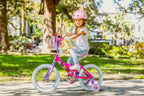 Dynacraft Barbie 16-inch Girls' Bike for Kids Ages 5-7 Years - Fun and Stylish Design, Sturdy and Durable, Perfect for Kids Learning to Ride, Easy to Assemble, Ideal for Young Riders