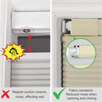 BERISSA Top Down Bottom Up Cordless Cellular Shades No Tools No Drill Blinds for Windows Shades for Indoor Windows Easy to Install,52" W x 52" H ?100% Blackout Beige...