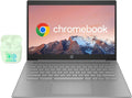 HP Chromebook 14" Business & Student Laptop Computer 4GB RAM 64GB eMMC  4-Cores Intel Celeron  HD Webcam  Long Battery Life  Chrome OS  PLUSERA Earphones
