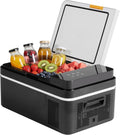 NEWBULIG 12 Volt Car Refrigerator, 21QT Single-Zone Electric Cooler for Vehicles, 12/24V DC & 100-240V AC, -4℉-68℉ Freezer, Bluetooth Control, Battery Protection & Child Lock for Travel, Camping